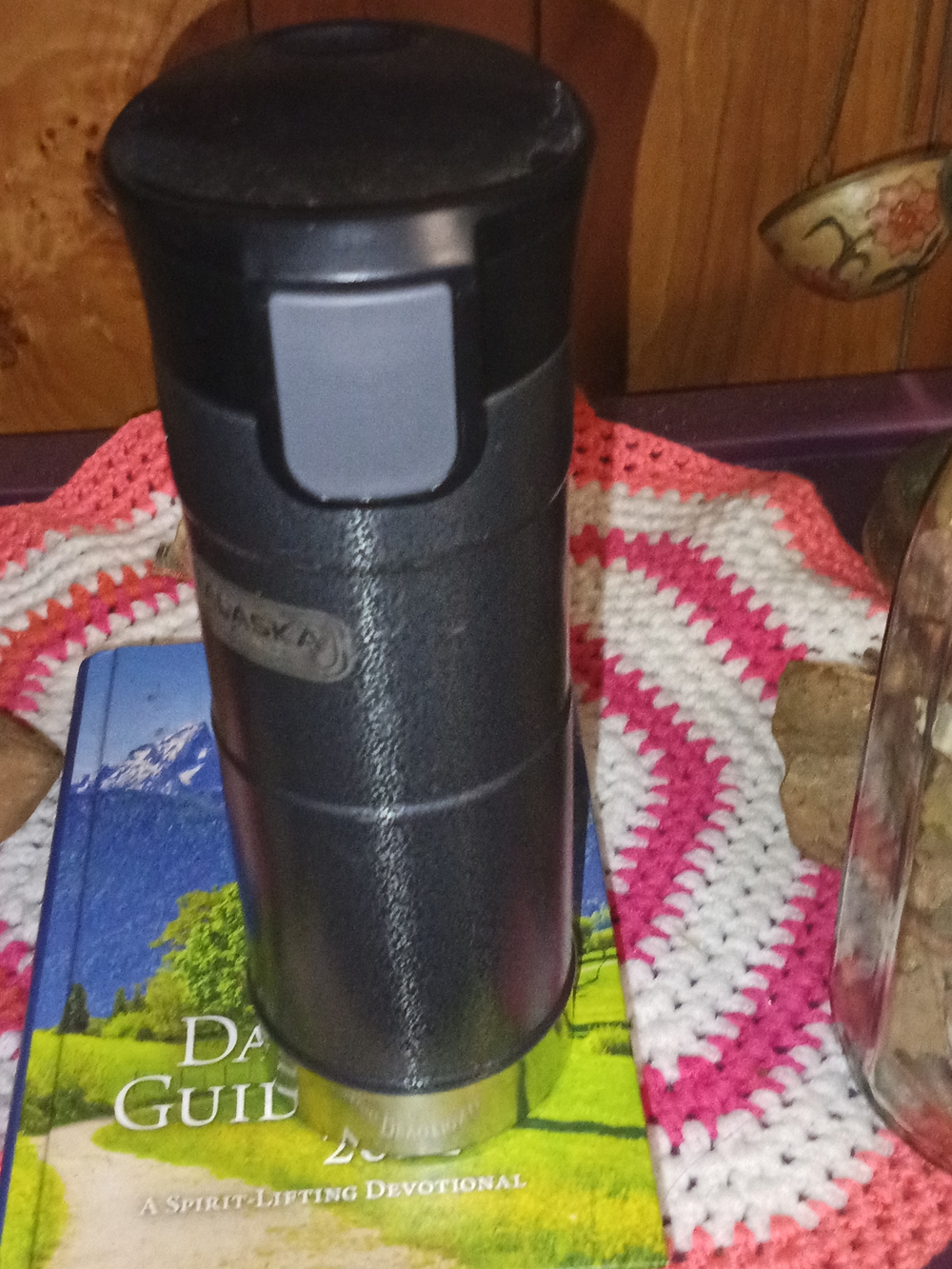 Black Stainless Travel Mug - Flip Top